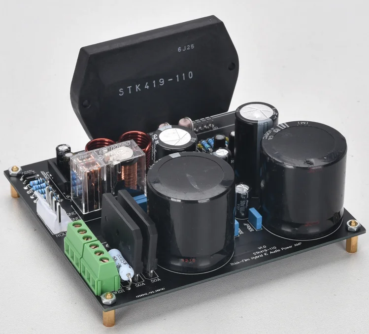 High and Low Voltage Power Supply H Class STK419-110 Thick Film Amplifier Dual 50W HIFI Finished Board | Электроника