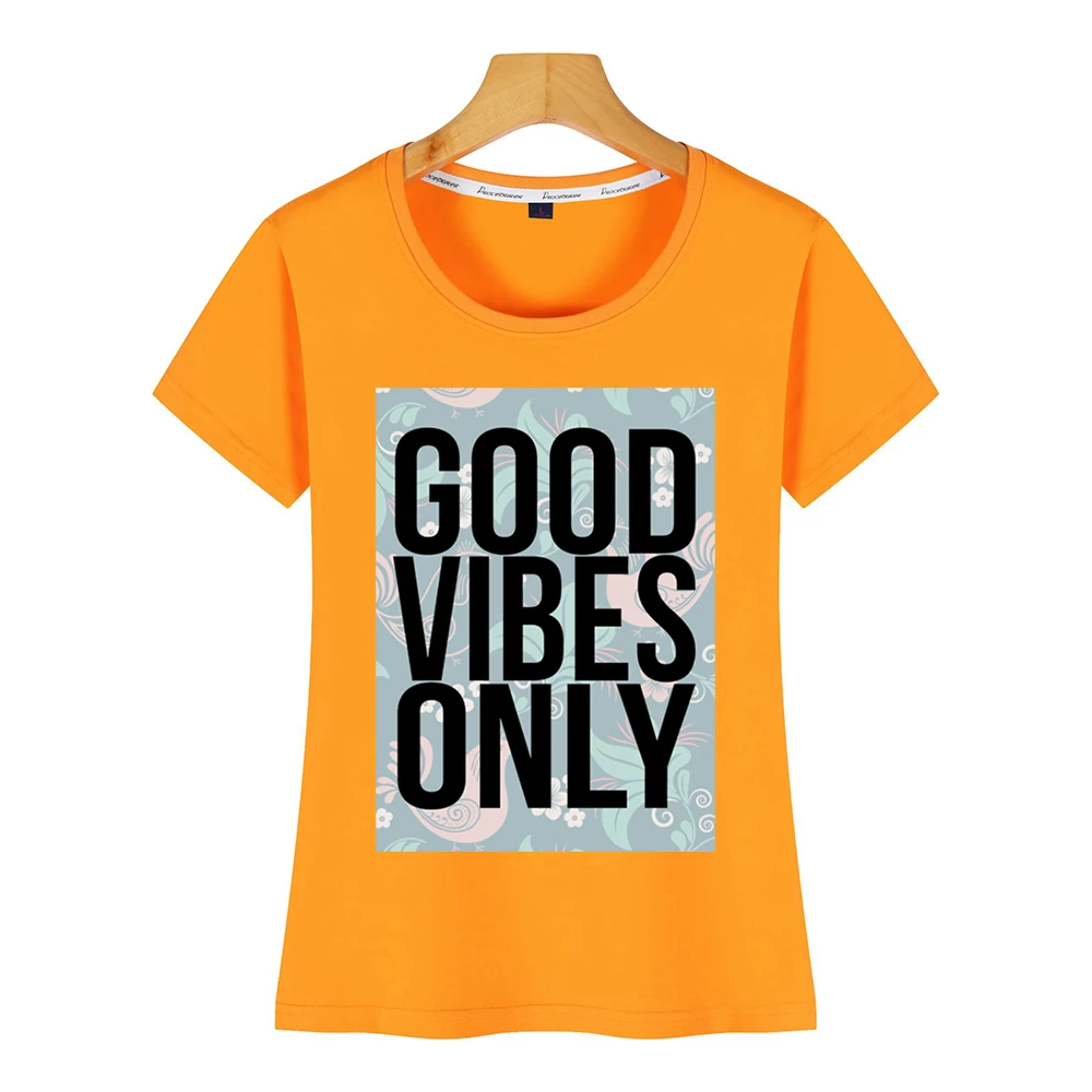 Женская футболка good vibes only birds Humor белая короткая женская футболка|Футболки| |