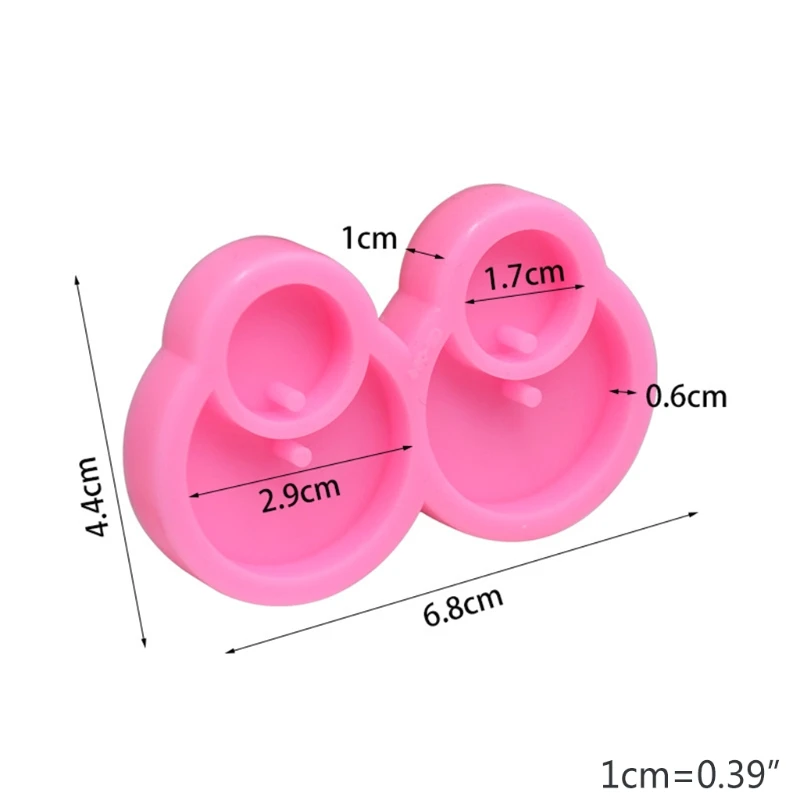 

Shiny Mirror Earrings Epoxy Resin Mold Keychain Casting Silicone Mould DIY Crafts Jewelry Pendant Making Tools
