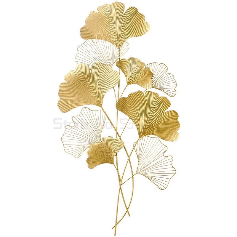 

Iron pendant wall decoration wall decoration Nordic metal wall ginkgo leaf wall hanging