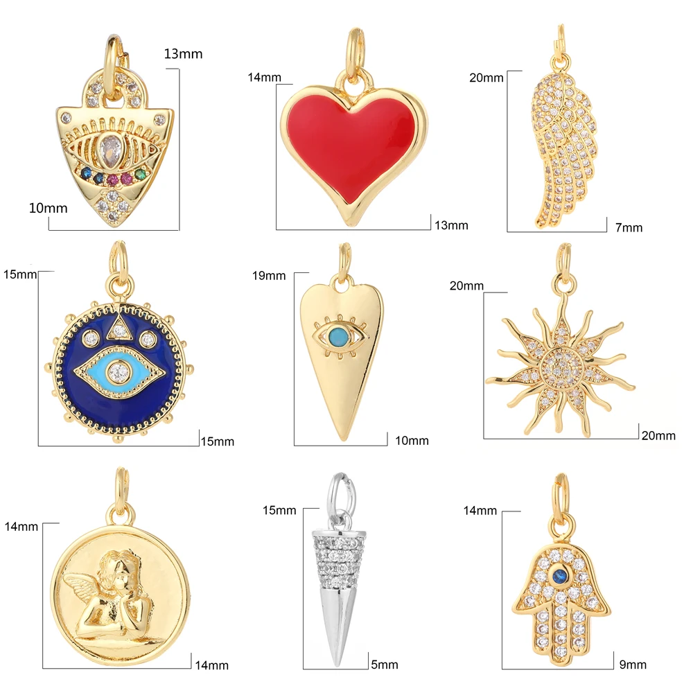 Pop художественные талисманы для изготовления браслетов и ожерелий красочные