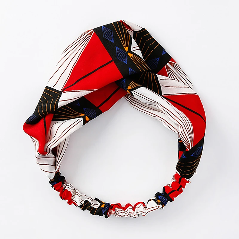Женские богемные повязки для волос Летние с принтом в стиле ретро на голову