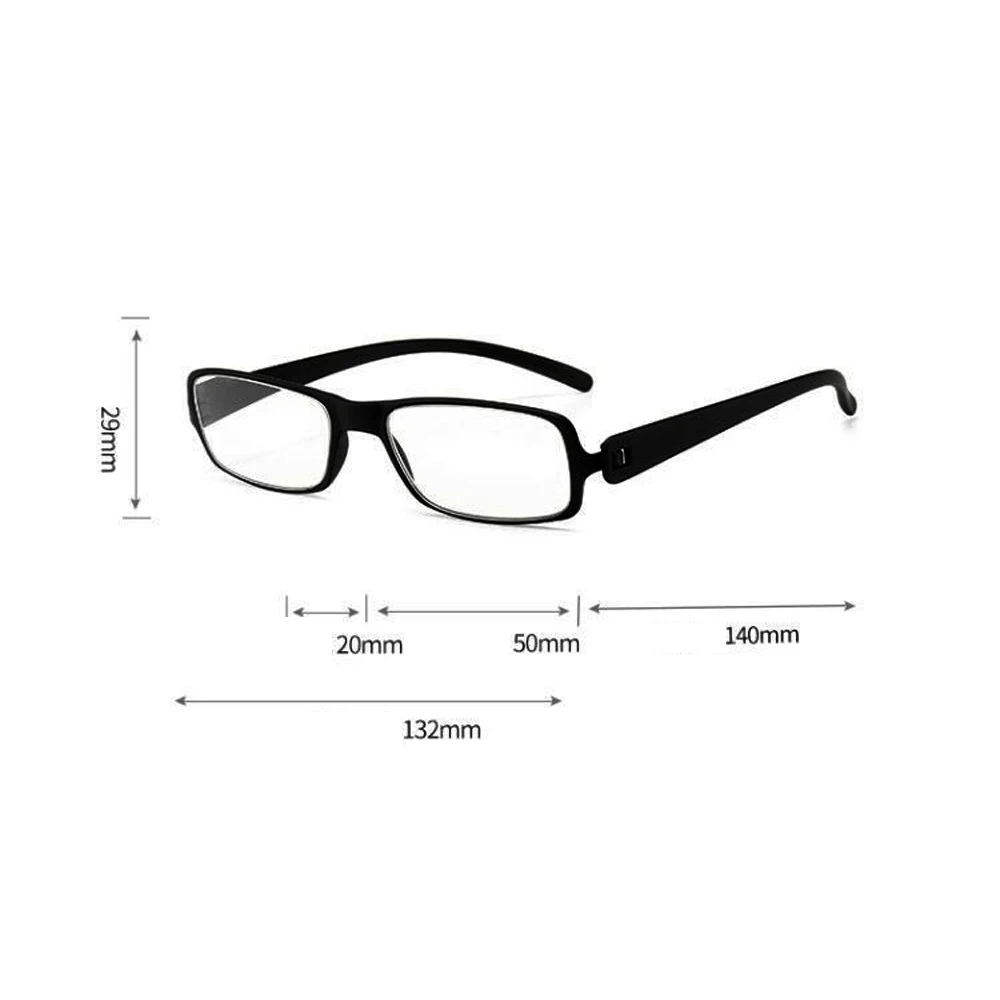 

CLARA VIDA 2021 New 2 Pieces !!!Ultra-light TR90 Screwless Reading Glasses Ultra Light Women Men +1.0 +1.5 +2.0 To +4.0