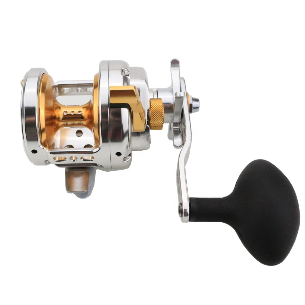 

WSF06 Full Metal Slow Fishing Reel 8+1BB 6.3:1 Max 13kg Slow jigging reel Single hand Saltwater Trolling Reel