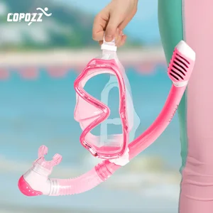 Маска для дайвинга COPOZZ HD на все лицо, противотуманная маска для подводного плавания, набор детского снаряжения для дайвинга