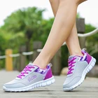 Легсветильник женские кроссовки Air Mesh для бега, летняя легкая дышащая Спортивная обувь для женщин, 42 размера плюс сетчатые кроссовки для бега
