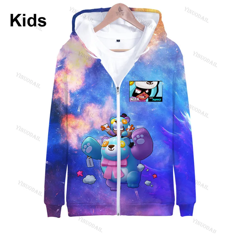 

Shooting Game 3d Sweatshirt Crow Sandy Boys Girls Tops Hoodies Teen Clothes Shoot Shark Leon Star Children's Wear Kids Hoodie