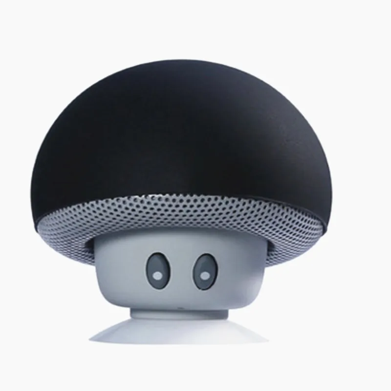 

Cartoon Small Mushroom Head Bluetooth Sound Box Silicon Rubber Sucker Desktop Loudspeaker Portable Mobile Phone Bracket Sound