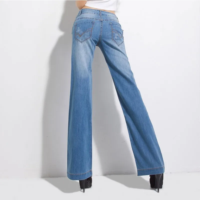 Женские джинсовые брюки в американском и Европейском стиле Свободные