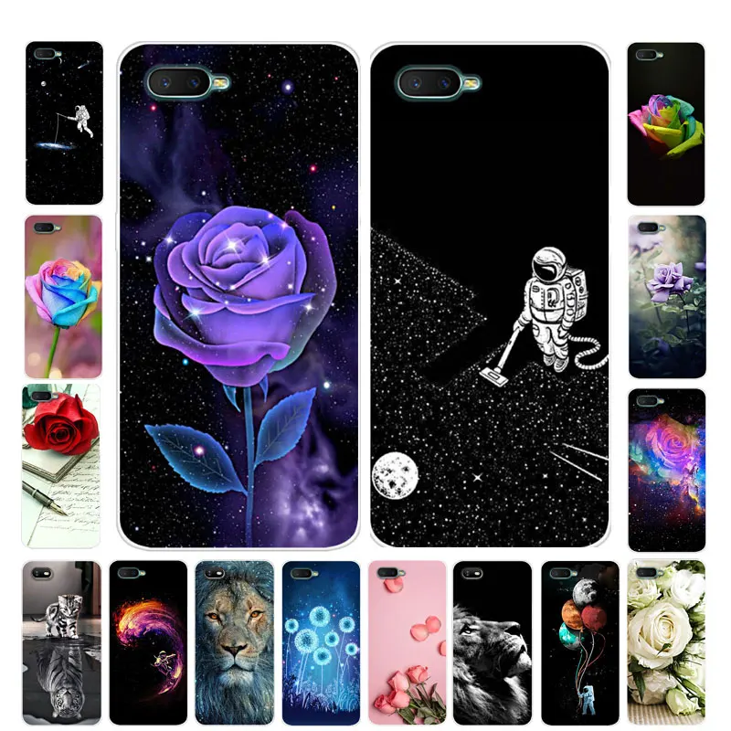 Чехол для OPPO RX17 Neo силиконовый мягкий чехол из ТПУ с цветами CPH1893 RX17Neo телефона s Coque