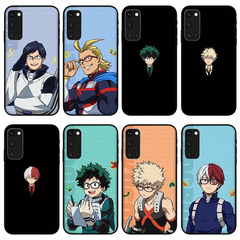 

Аниме Midoriya Izuku чехол для телефона Samsung Galaxy S20 S21 S8 S9 S10 Ultra Plus Note 20 10 A51 A71 A52 A72 противоударный чехол