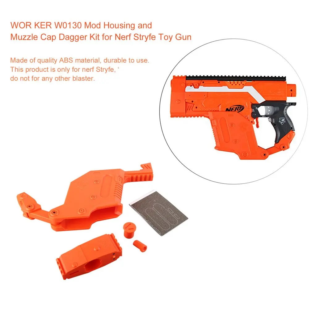 Работник W0130 мод Корпус и мордочкой Кепки кинжал комплект для Nerf Stryfe аксессуары