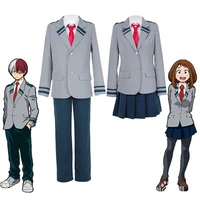 my hero academia cosplay costume uniform midoriya izuku bakugou katsuki ochaco uraraka school uniform set anime costume