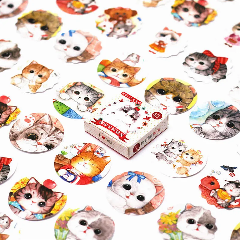 40 шт. детские наклейки на ноутбук чемодан гитару холодильник|Наклейки для