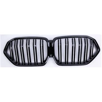 for bmw x6 g06 car racing grill guard front strips grille double lines net auto exterior accessories abs stylish black cover
