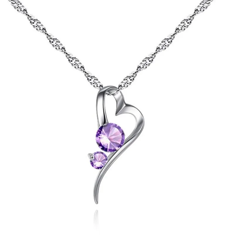 Микро инкрустация Циркон популярная новая цепочка для ключицы сердце круглая