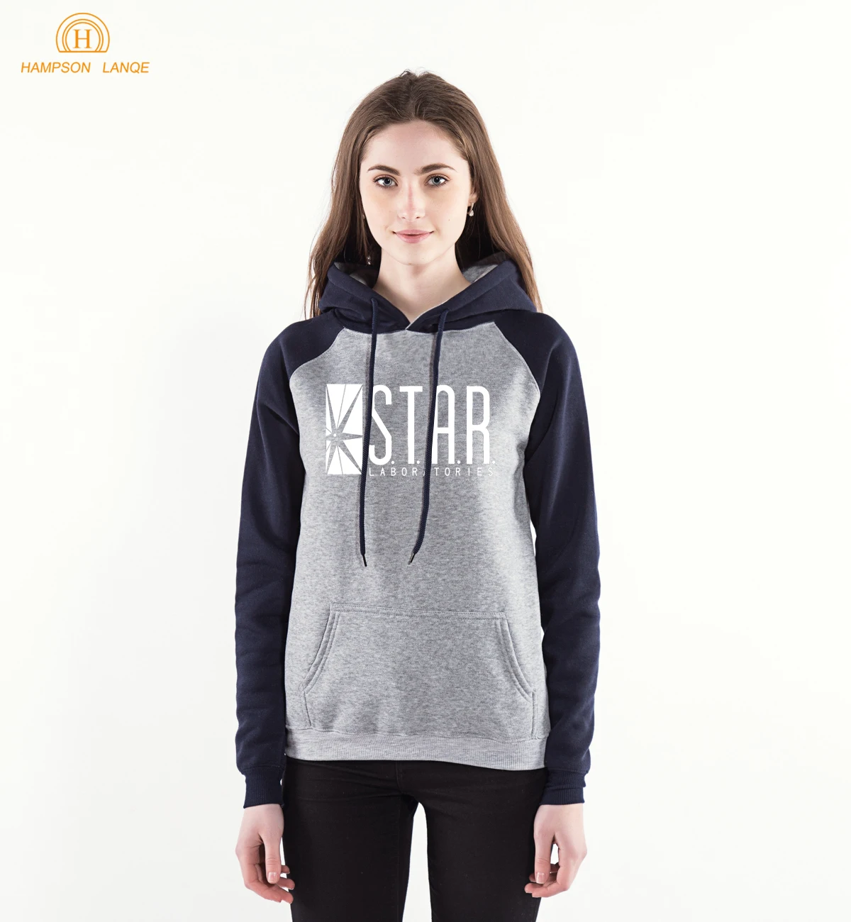 Женская толстовка с капюшоном Flash STAR Labs Raglan зимняя флисовая Лидер продаж 2020 |