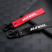 1pcs car accessories car keychain nylon ribbon key rings badge decoration for haval h1 h3 h6 h2 h5 c50 c30 h7 h4 h9 f5 f7 h2s