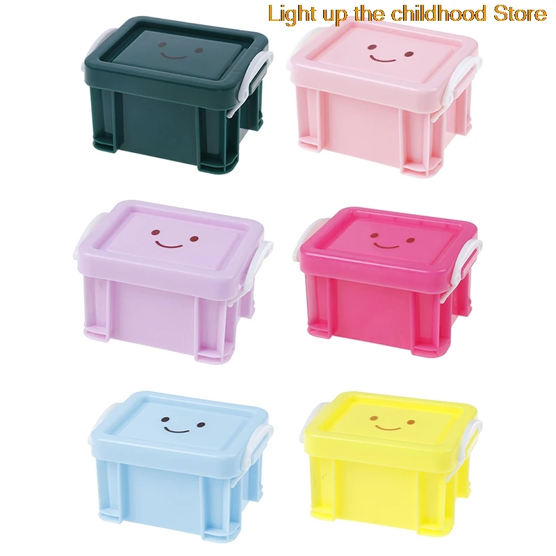 

1:12 dollhouse miniature Mini Colorful Storage Box toy match for New collectible Gift Mini Luggage Box Pretend Play Toy