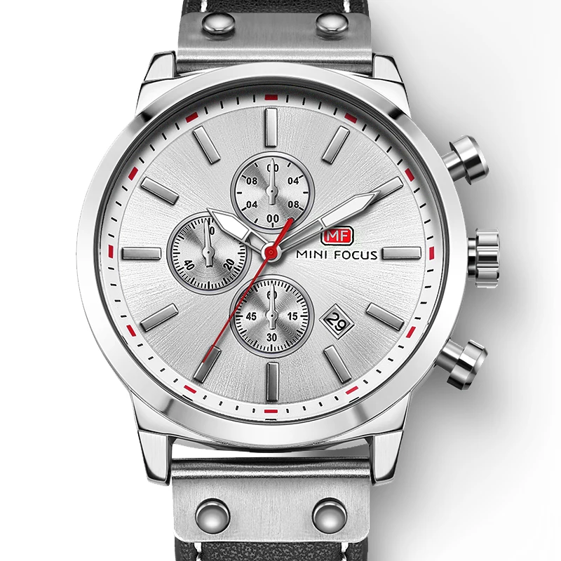 Уникальный Панк серебро Горячая продажа многофункциональные часы мужские