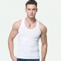 3pcs1pcs men casual tank tops bodybuilding muscle top vest sleeveless singlet close fitting cotton vest man clothes wholesale