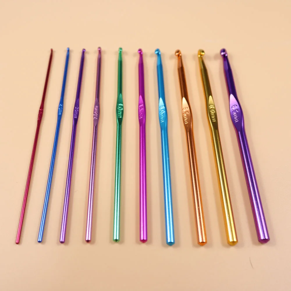 

10 шт., спицы для вязания, 2-6,5 мм