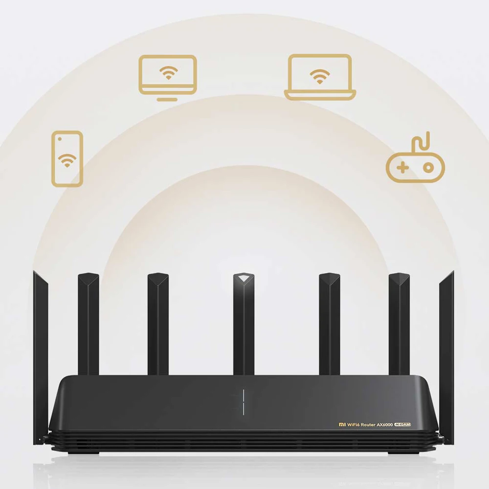 Xiaomi AX6000 AIoT роутер 512 Мб/с WiFi6 VPN МБ Qualcomm CPU сетчатый ретранслятор внешний сигнал