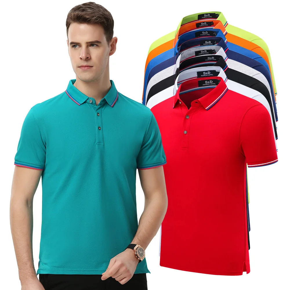 

2021 New Cotton Golf wear Sports Short Sleeve Golf Clothes Leisure Lapel Golf Clothing S-XXXL In Choice Quick-Drying Golf Shirt