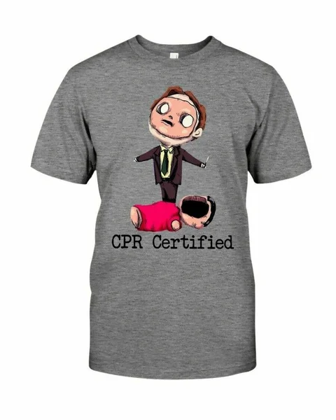 

CPR Certified Tshirt Men Dark Heather Unisex T-Shirt S - 3XL