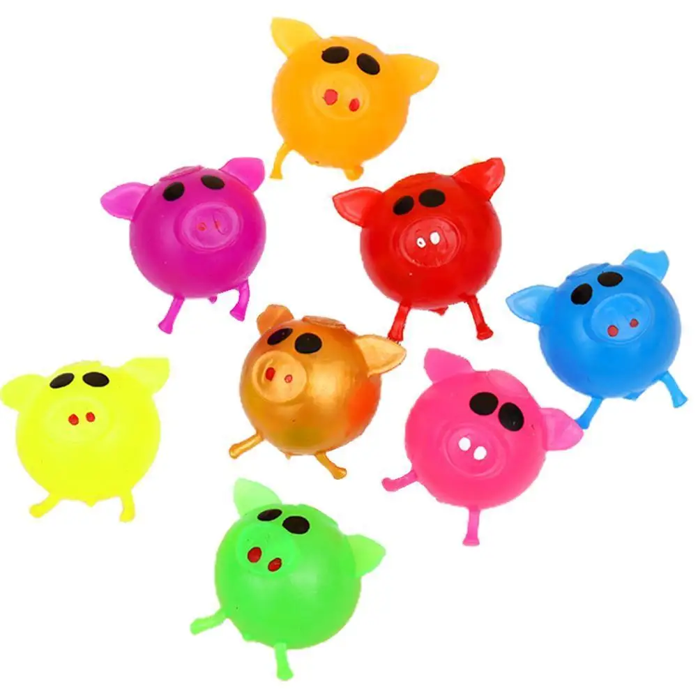 

Stress Relief Decor Jello Pig Cute Anti Stress Splat Water Pig Ball Vent Toy Venting Sticky Squeeze Toy Children