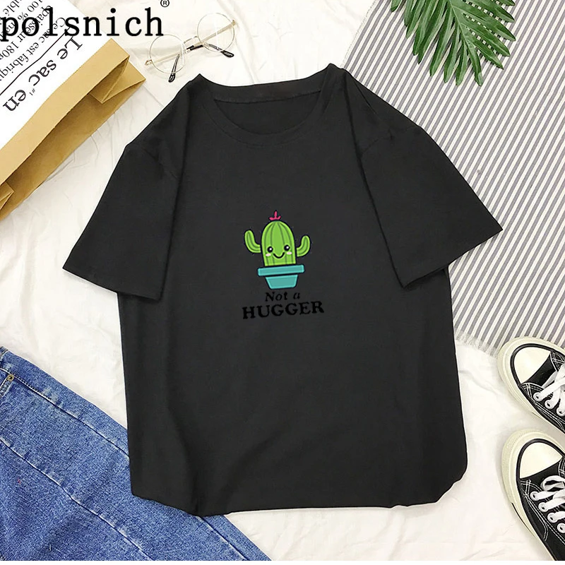 

New funny cactus print short sleeve women's round neck T-shirt Hot Casual Summer T-Shirts