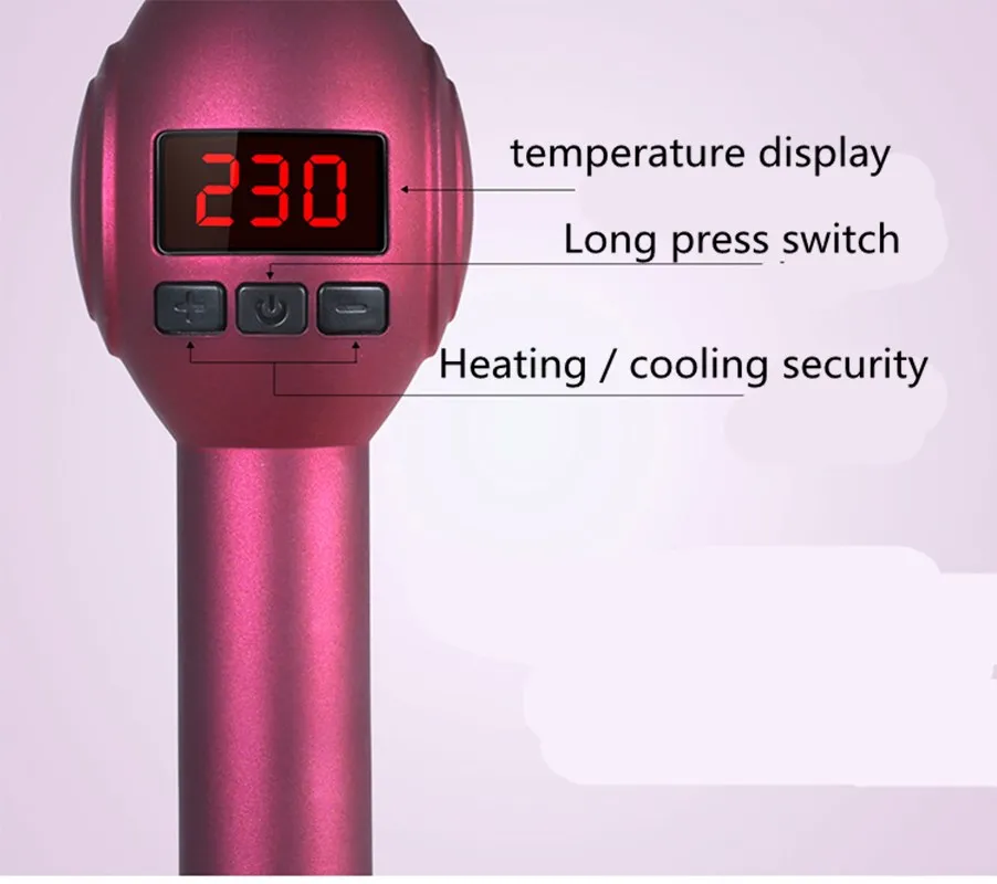 Профессиональные щипцы для завивки волос керамическая плойка 9 мм конусная