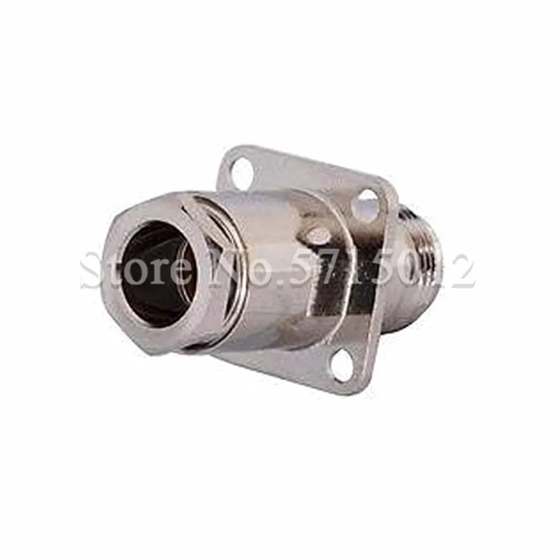 1Pcs N-KF-7 Female Plug RF Coaxial Connector with Flange Mounting Type Four-hole Fixed Adaptor For Connect RG213 LMR400 Cable - купить по