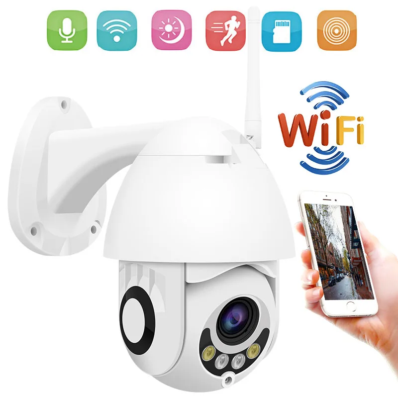 Камера Наружного видеонаблюдения 1080 пикселей PTZ Wi Fi 5 кратный зум 960