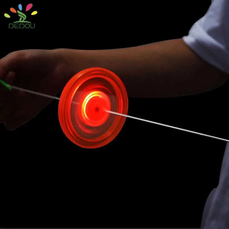 

3pc Flash Pull Line Led Flywheel Hot Fire Wheel Glow Flywheel Whistle Creative Classic toys for Children Gift