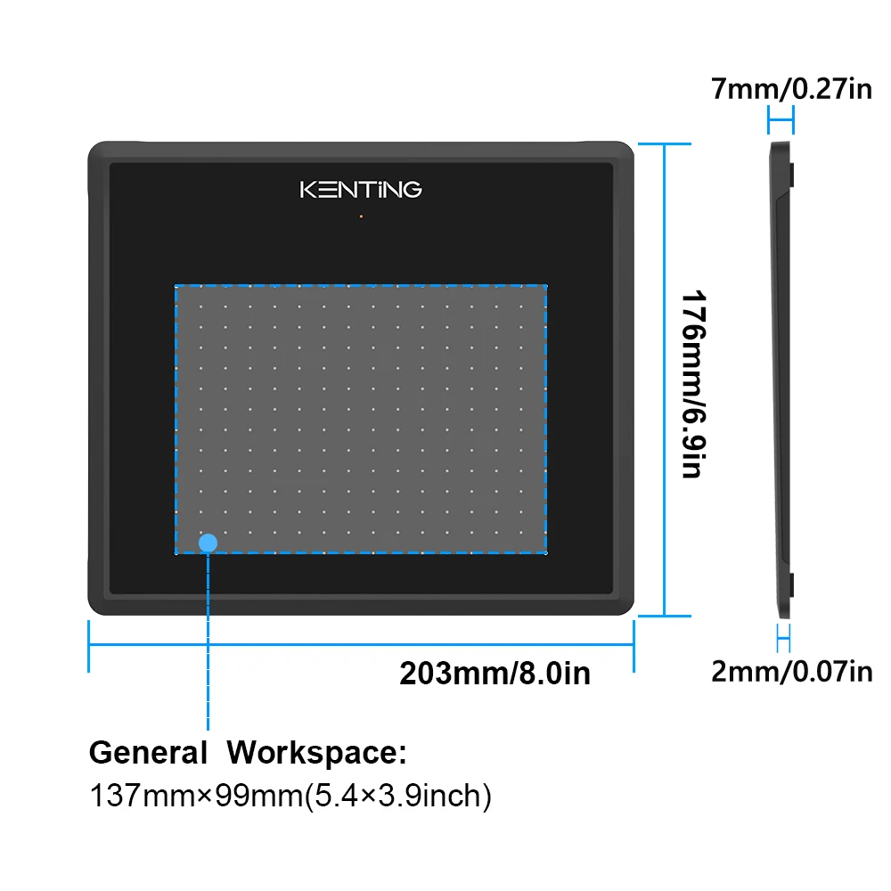 5 дюймов цифровой графический планшет для рисования Kenting K5540 4096 уровней микро USB ручка планшеты OSU Signature Pad для Windows macOS