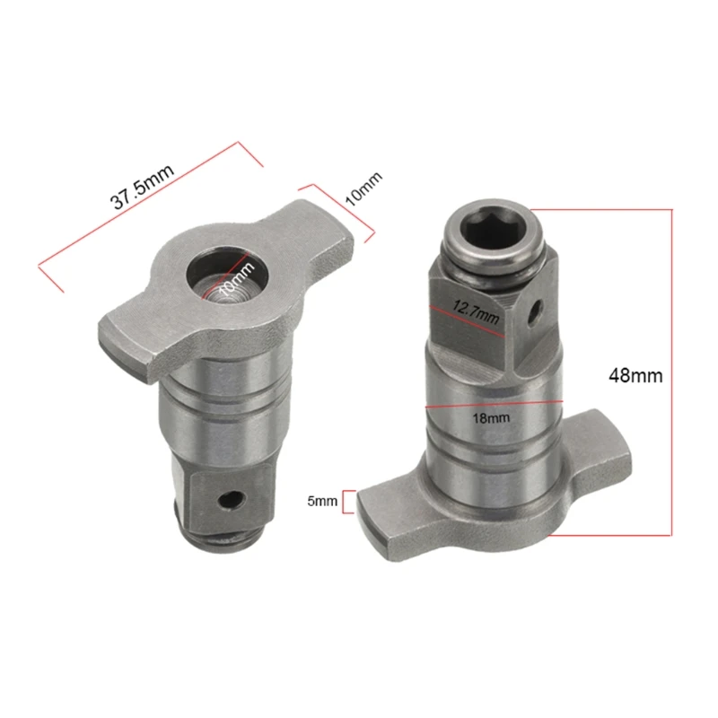 

Sturdy and Durable Electric Wrench Dual-purpose Square Shaft Metal Fittings