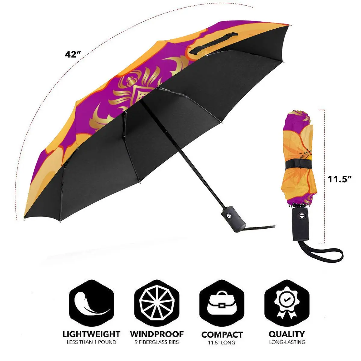 Offerte Ombrello Di Sole Di Fioritura Fiori Cosmo Automatico Donne Degli Uomini Portatile Pieghevole Ombrello Di Protezione Solare Pioggia Antivento Spiaggia Parasole