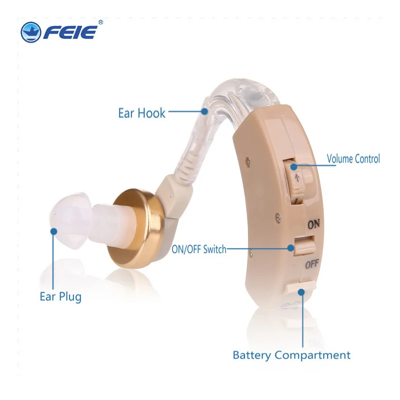 Old People Care Earphone Ear Apparatus Sound Amplifier S-8B Medico Instrument Deaf Hearing Devices Dropship
