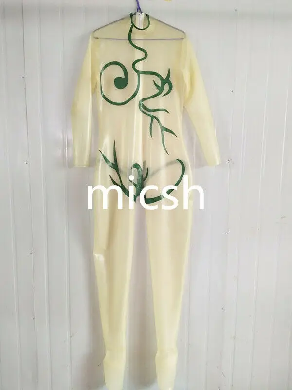 Женские корсеты из латекса комбинезон сексуальный прозрачный зеленый полосатый