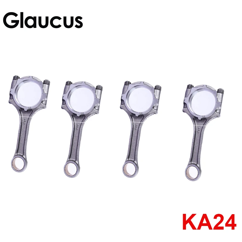 

4 шт. KA24DE KA24 шатун conrod для Nissan SILVIA 240SX URBAN ALTIMA GLE GXE SE XE Frontier LE 2389cc 2.4L 12100-53f11