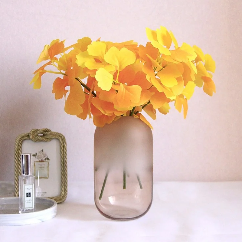 10 шт. искусственных растений листьев гинкго билоба для дома и - Цена: 562.43