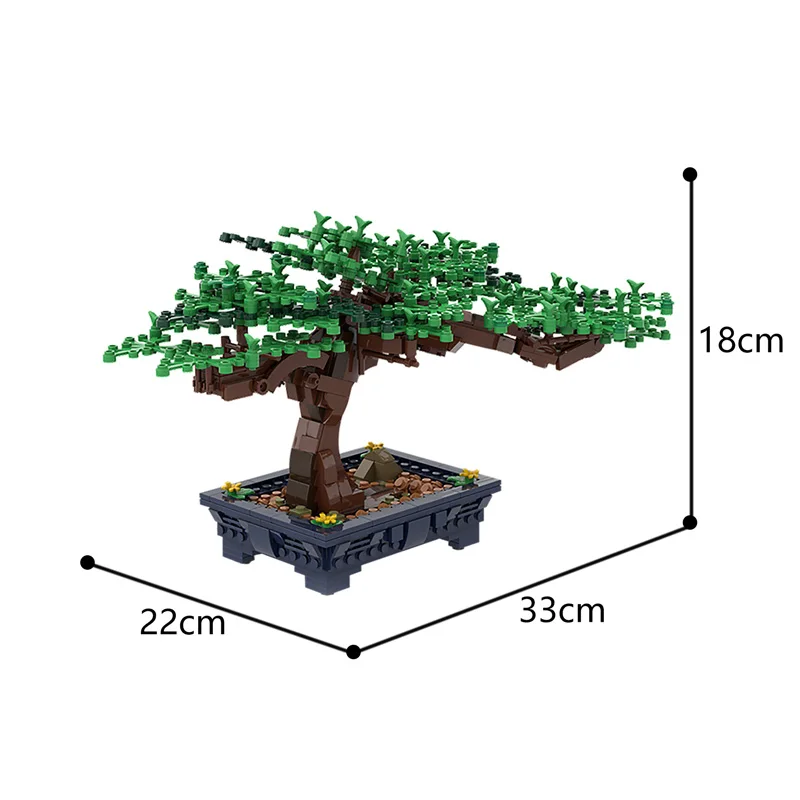 

BZB MOC 65278 62184 Mini Plant Home Garden Decorative Bonsai Building Blocks Model Kids Brain Game DIY Toys Best Birthday Gifts