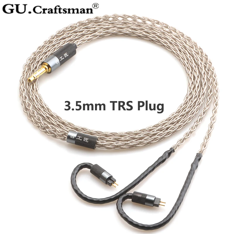 GUCraftsman 6n серебро 0,78 мм 2Pin 64 аудио a12t/u12 TIA Fourte orolus re2000 Legend X iSINE20 VE8 кабель для наушников