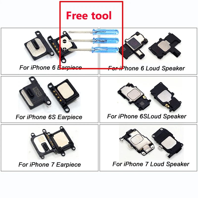 Наушники для iPhone 4 5 6 7 8 Plus динамик/Громкая колонка Кнопка громкости в сборе