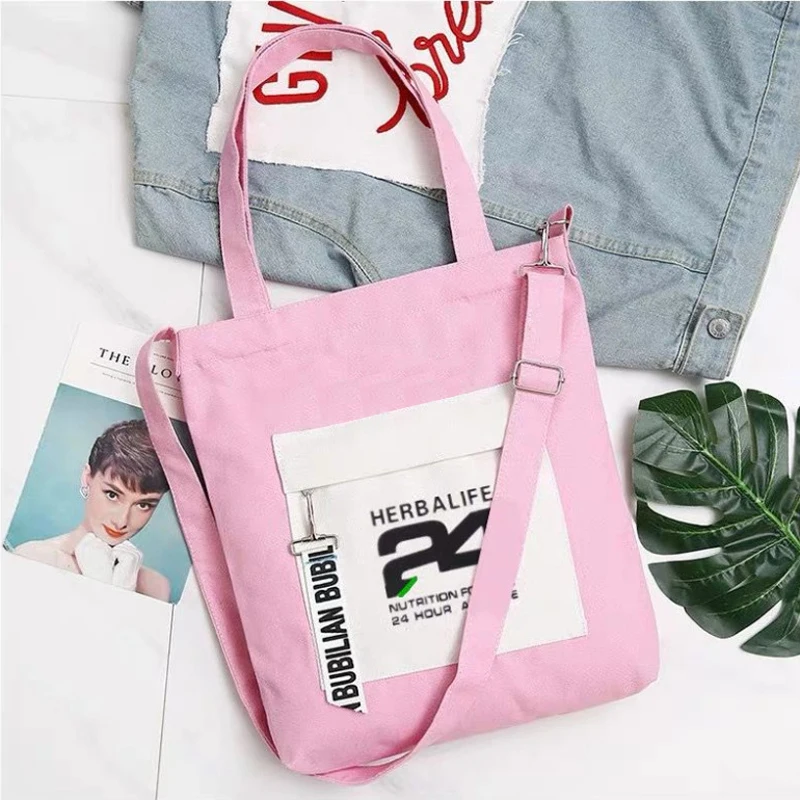 Pink Herbalife 24 подходит для ручной клади многофункциональная дорожная сумка через плечо для женщин - Цвет: Pink