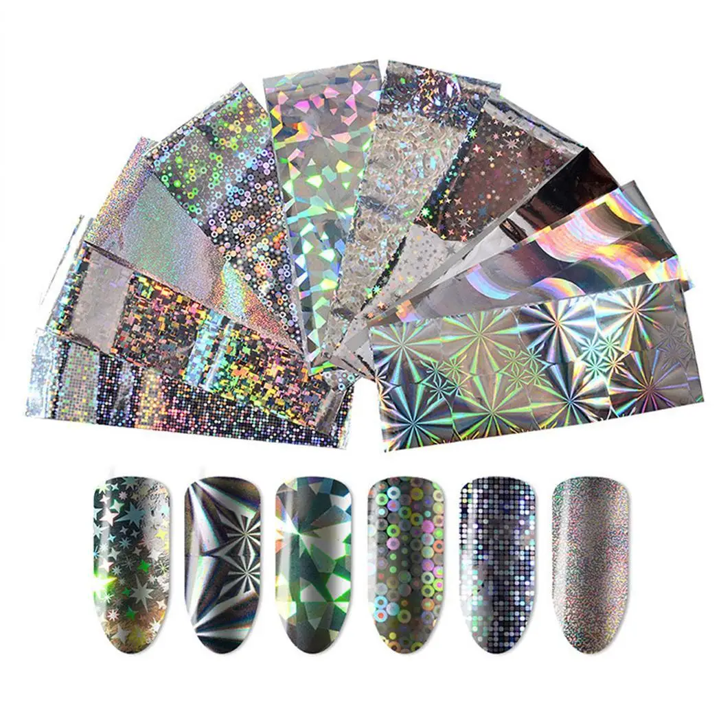 Наклейки для ногтевого дизайна термопереводные Звездные эффект DIY вода ногтей