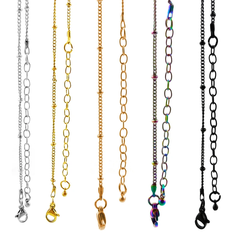 24 'ཚ'' + 2 ''дюймовая цепочка для шаровой станции с застежкой лобстером