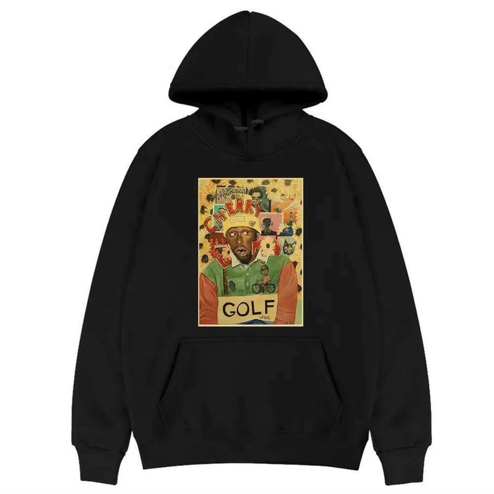 

Harajuku Creativity Tyler The Creator Golf Wang Flower Boy Cat Rap Music Golf Wang OFWGKTA Skate Men Hoodie Women Loose Hoodies