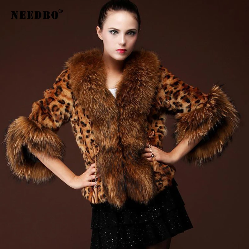NEEDBO Faux Fur Coat Women Jacket Leopard Streetwear Warm Teddy Jacket Coat Oversize 2020 Outerwear Soft Fluffy Jacket Women
